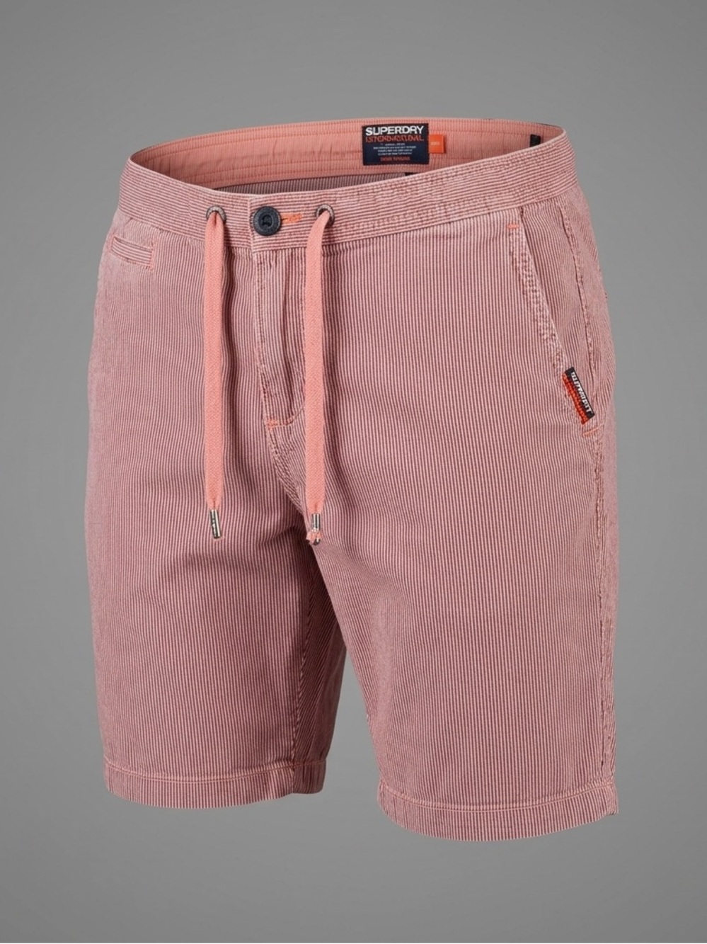 Superdry Men's Dusty Pink Corded Drawstring Shorts